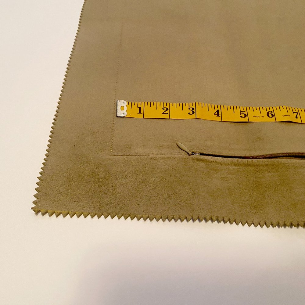 Ultra suede European square sham